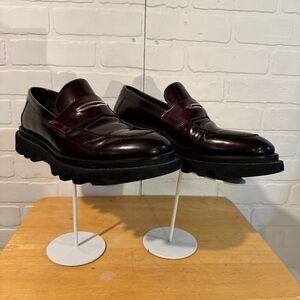 Aldo Pierre Dark Burgundy Loafers with Black Soles